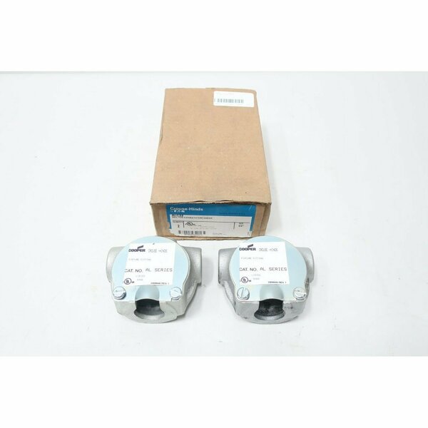Crouse Hinds BOX OF 2 BALL TYPE FLEXIBLE FIXTURE HANGER 3/4IN CONDUIT OUTLET BODIES AND BOX, 2PK ALC22